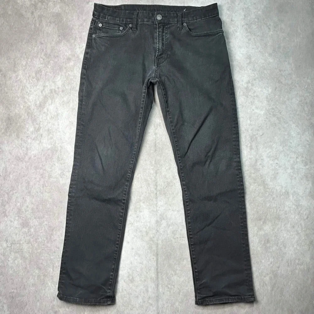 American Eagle Mens Slim Straight Ne(x)t Level Flex Black Jeans TAG 32x30